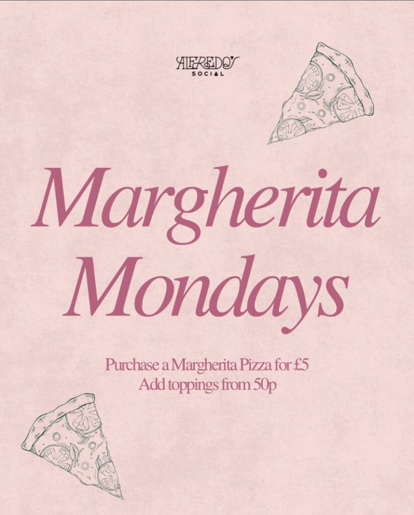 Margherita pizza offer on mondays